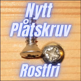 PLÅTSKRUV KULLERFÖRSÄNKT ROSTFRI A4 ST 2,9x9,5mm 25st