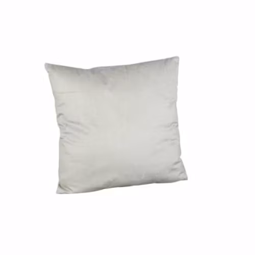 Vit sammetskudde 45*45cm