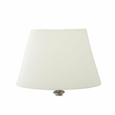 LS-250W Oval Lampskärm Vit Sammet