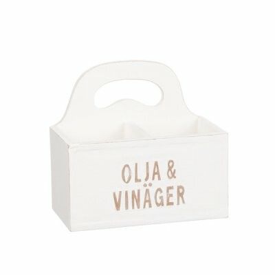 Trälåda "OLJA & VINÄGER" 10*16cm