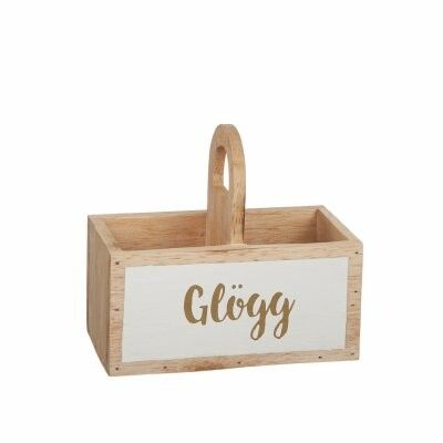 Trälåda "Glögg" Vit