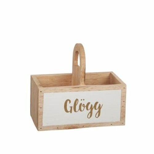 Trälåda "Glögg" Vit