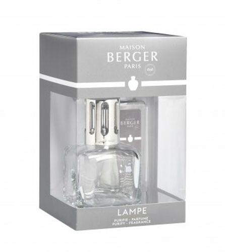 Cube Transparant Doftlampa + Neutral Olja - Maison Berger Sweden