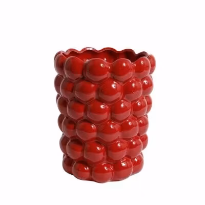 Bubbelvas Röd H20cm