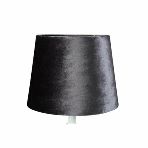 Lampskärm Sammet Rund Svart 18*23*18cm