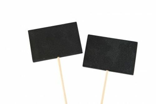 Griffelskylt på pinne
