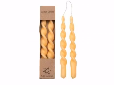 2-pack skruvade ljus - Gula