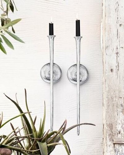 Väggljusstake Gallery Silver