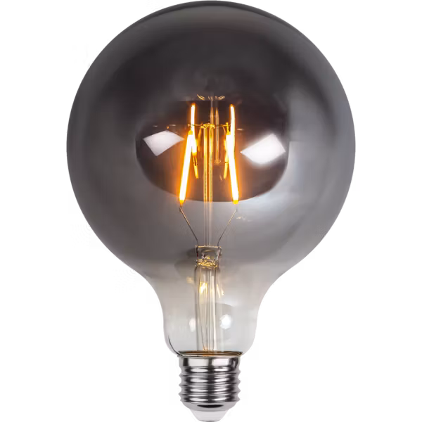 Glödlampa E27 G125 Rökfärgad