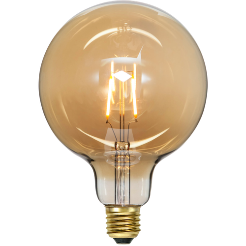 Glödlampa E27 G125 Bärnstensfärgat glas