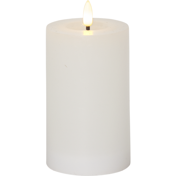 Led ljus Flamme 7,5*15cm Vit