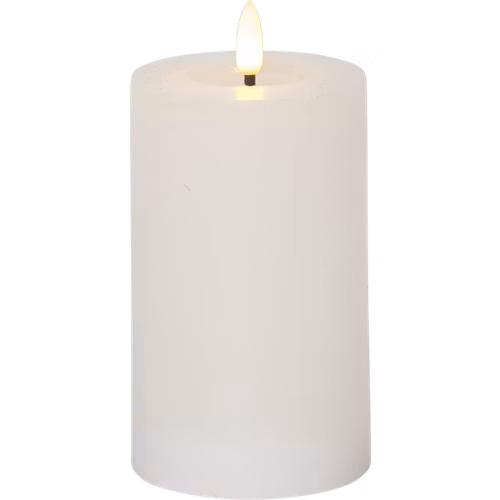 Led ljus Flamme 7,5*15cm Vit