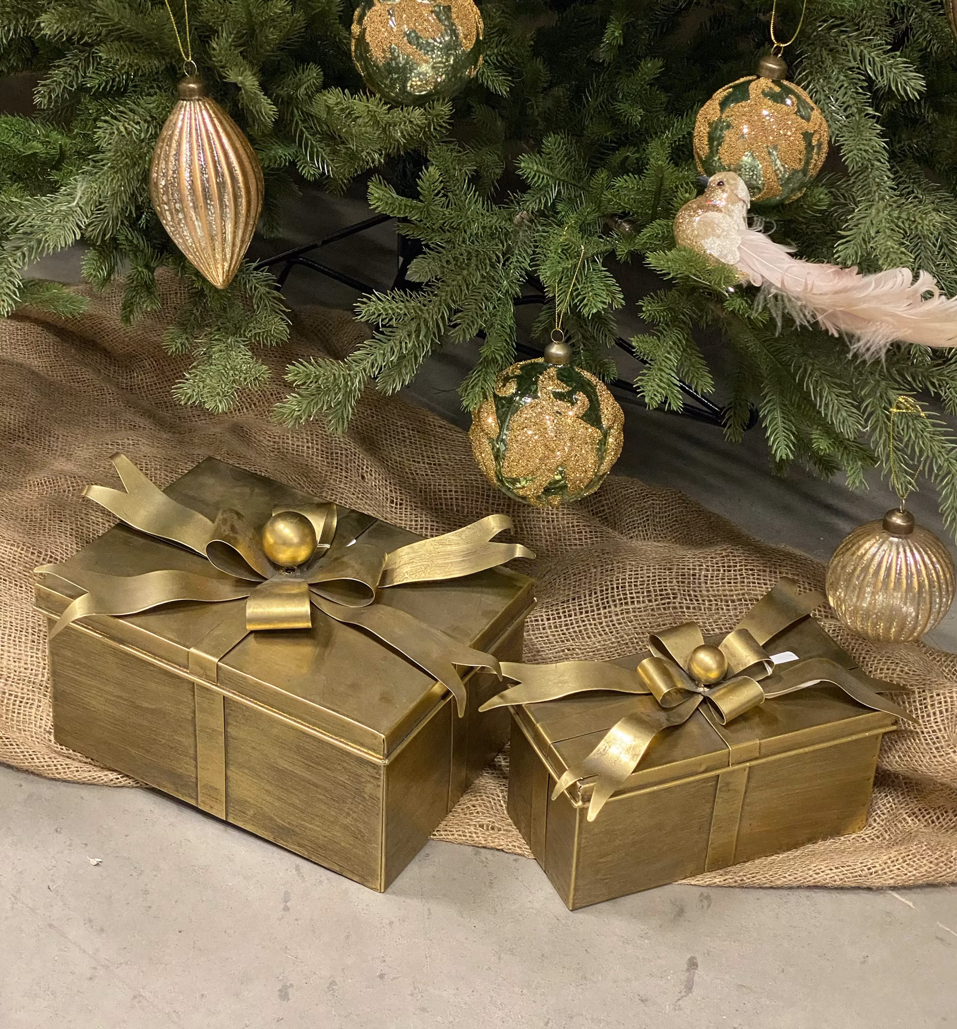 Box Paket Antik mässing (2 storlekar)
