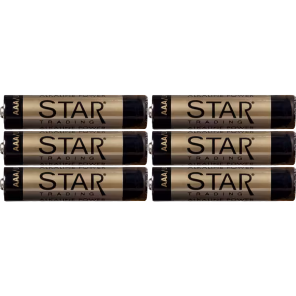 AAA Batterier 6-pack