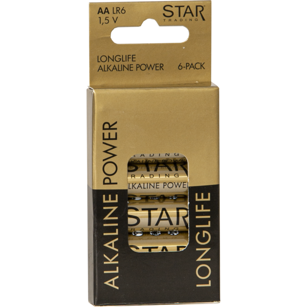 AA Batterier 6-pack