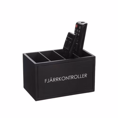 Trälåda "Fjärrkontroller" Svart