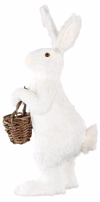 Hare med korg 75cm
