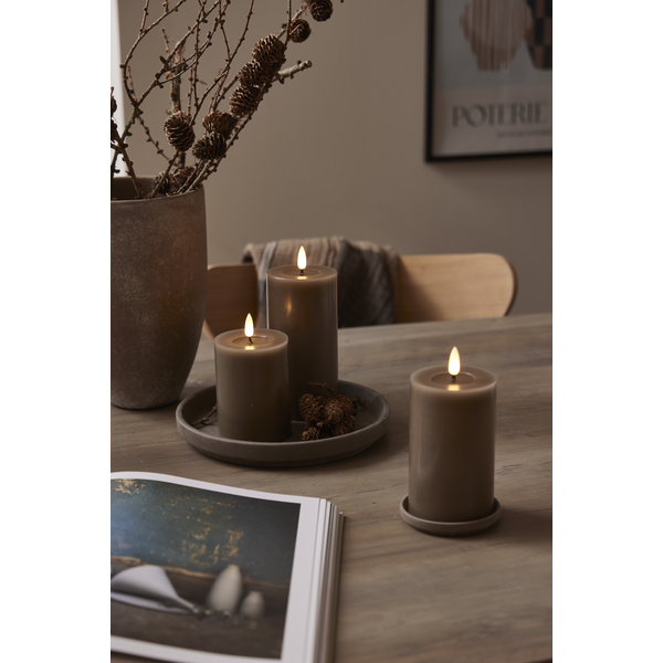 Brun Led ljus flamme 7,5*15cm