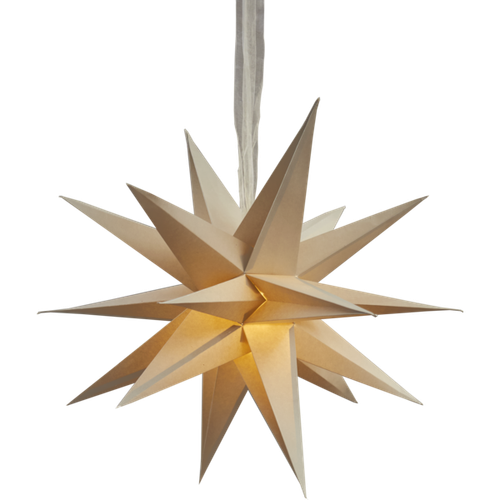 Pappersstjärna December Beige 55cm
