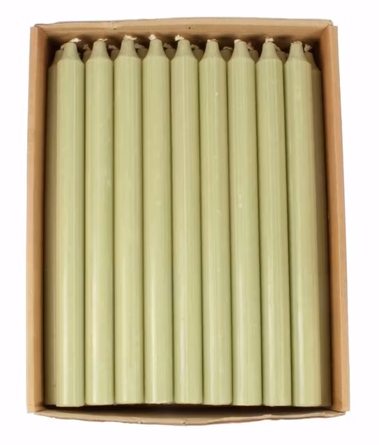 Gröna rustikljus 28cm