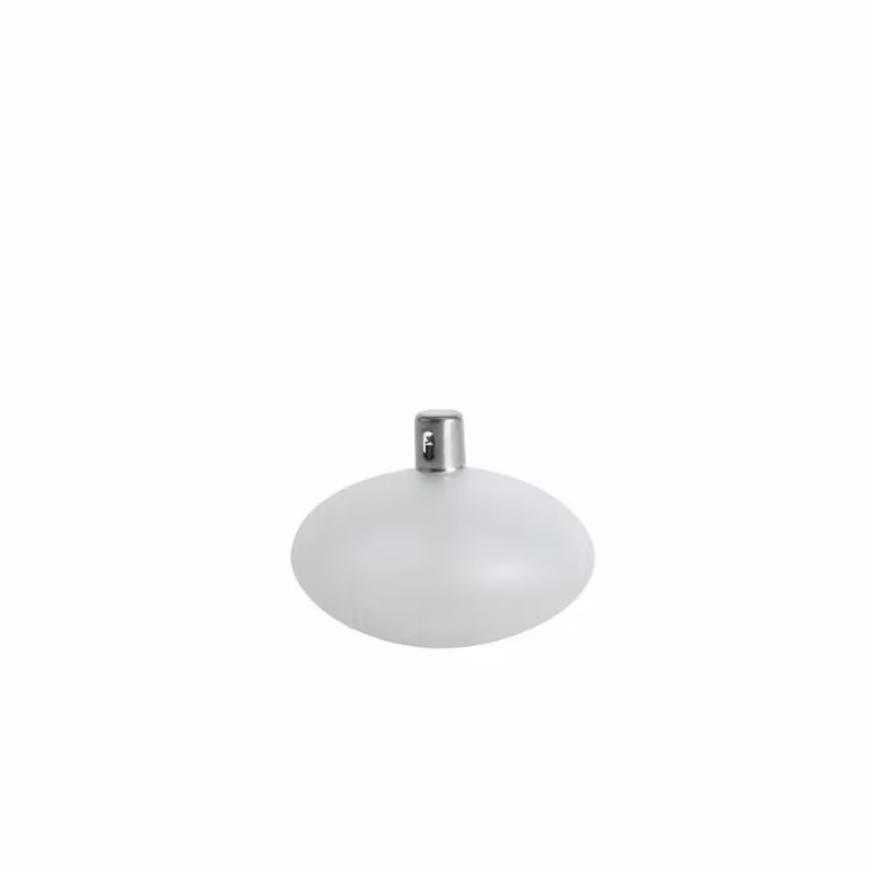 Frostad vit oljelampa 9*7cm
