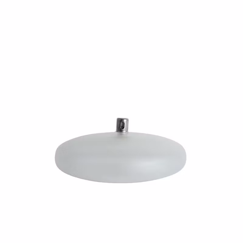 Frostad vit oljelampa 17*8cm