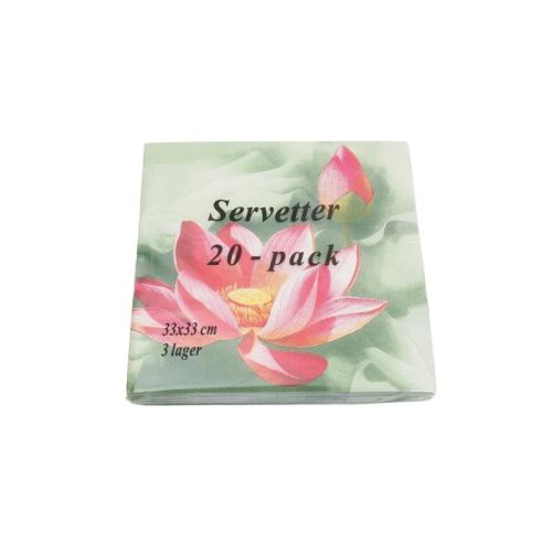 Servetter 20pack näckros