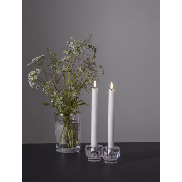 Vita LED Antikljus 2-pack