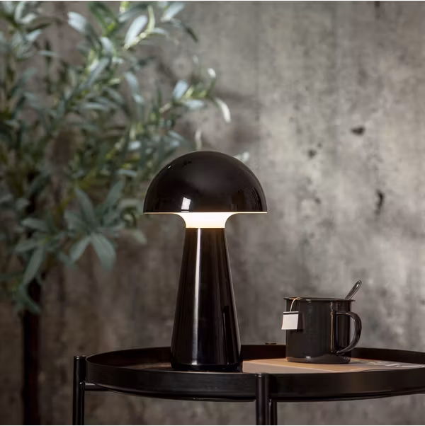 Bordslampa Uppladdningsbar Svart