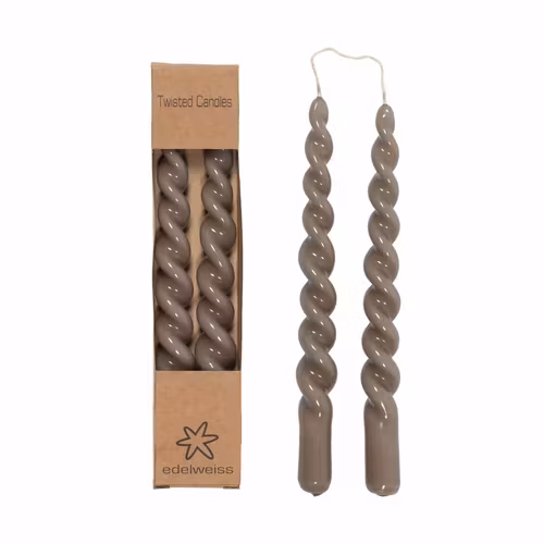 Blanka 2-pack skruvade ljus - Beige