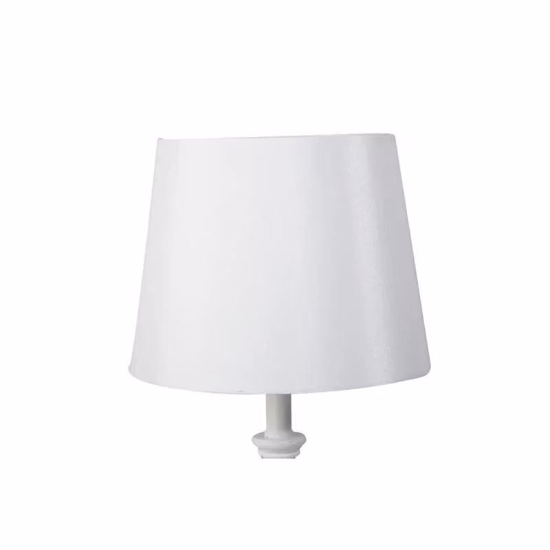 Stor Silk Lampskärm Vit