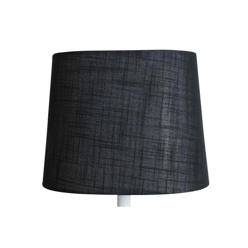 Lampskärm Linne Oval Svart 27*18cm
