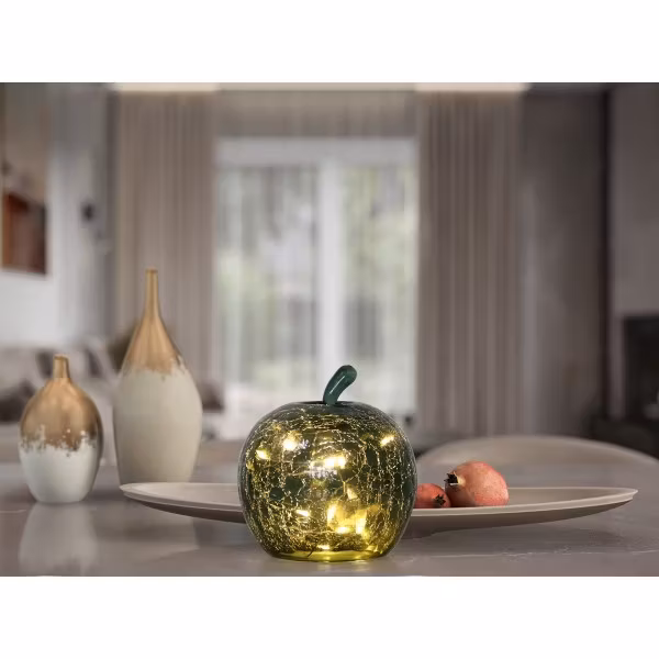 Grönt äpple med lyse 20*20cm