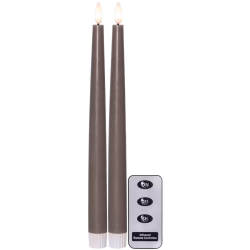 2-pack Bruna LED Antikljus med fjärrkontroll