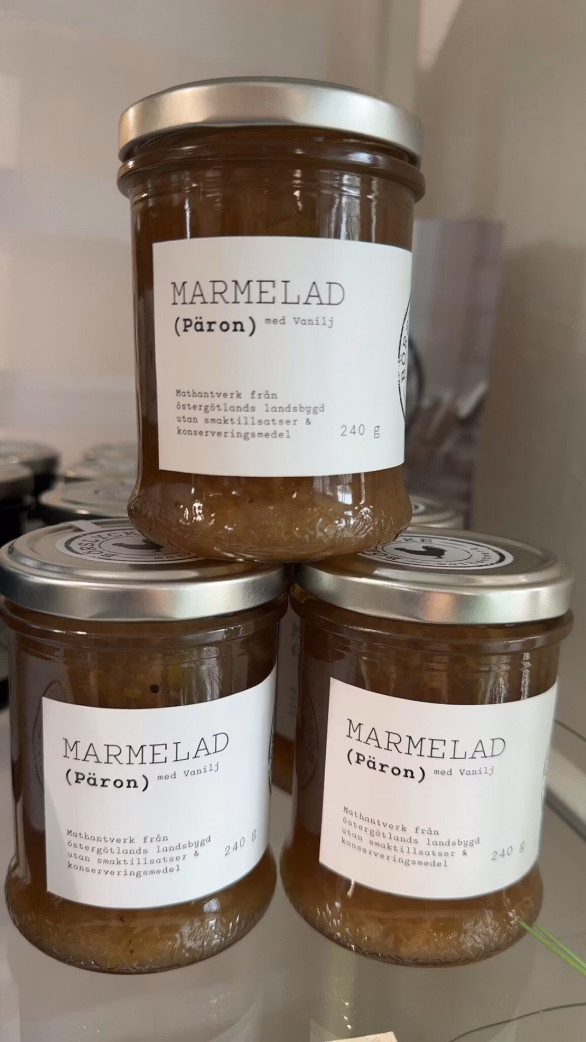 Päron & Vaniljmarmelad från Börslycke gård 240g