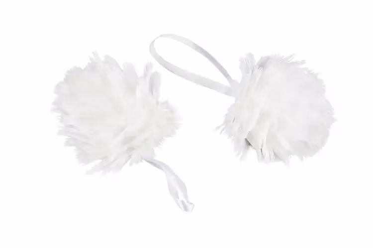 Julkula Fjäder Snow Fluff Vit