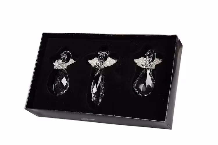 Hänge Glasängel Kristall 3-pack