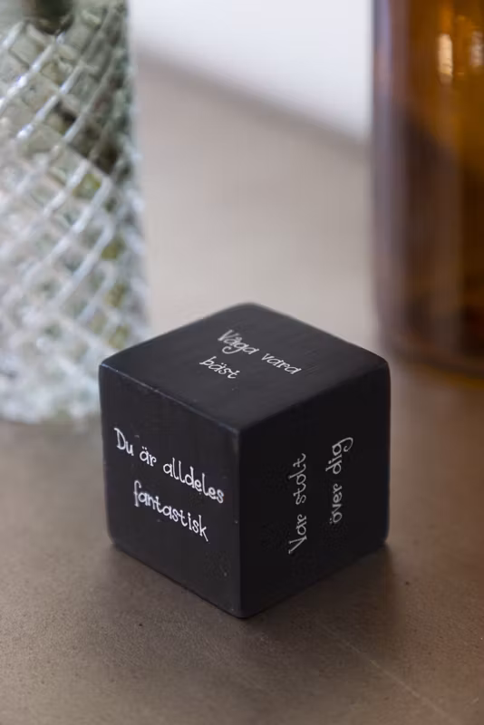 Kloss med positiva texter 5*5cm