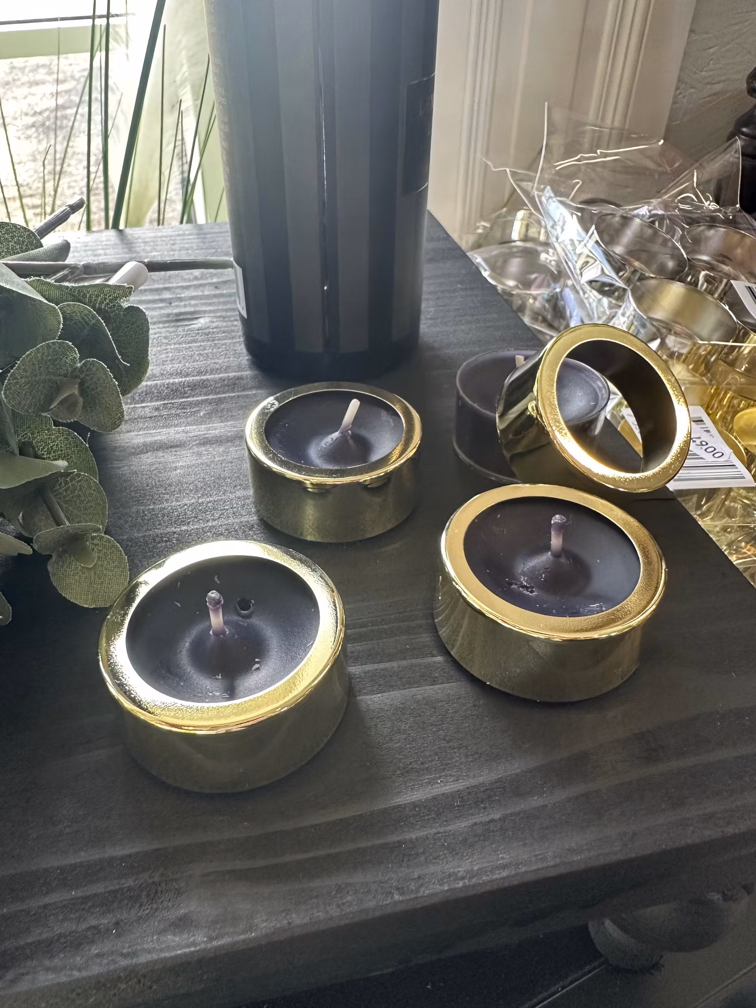 Ljushållare för värmeljus 4-pack (Guld eller silver)