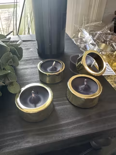 Ljushållare för värmeljus 4-pack (Guld eller silver)