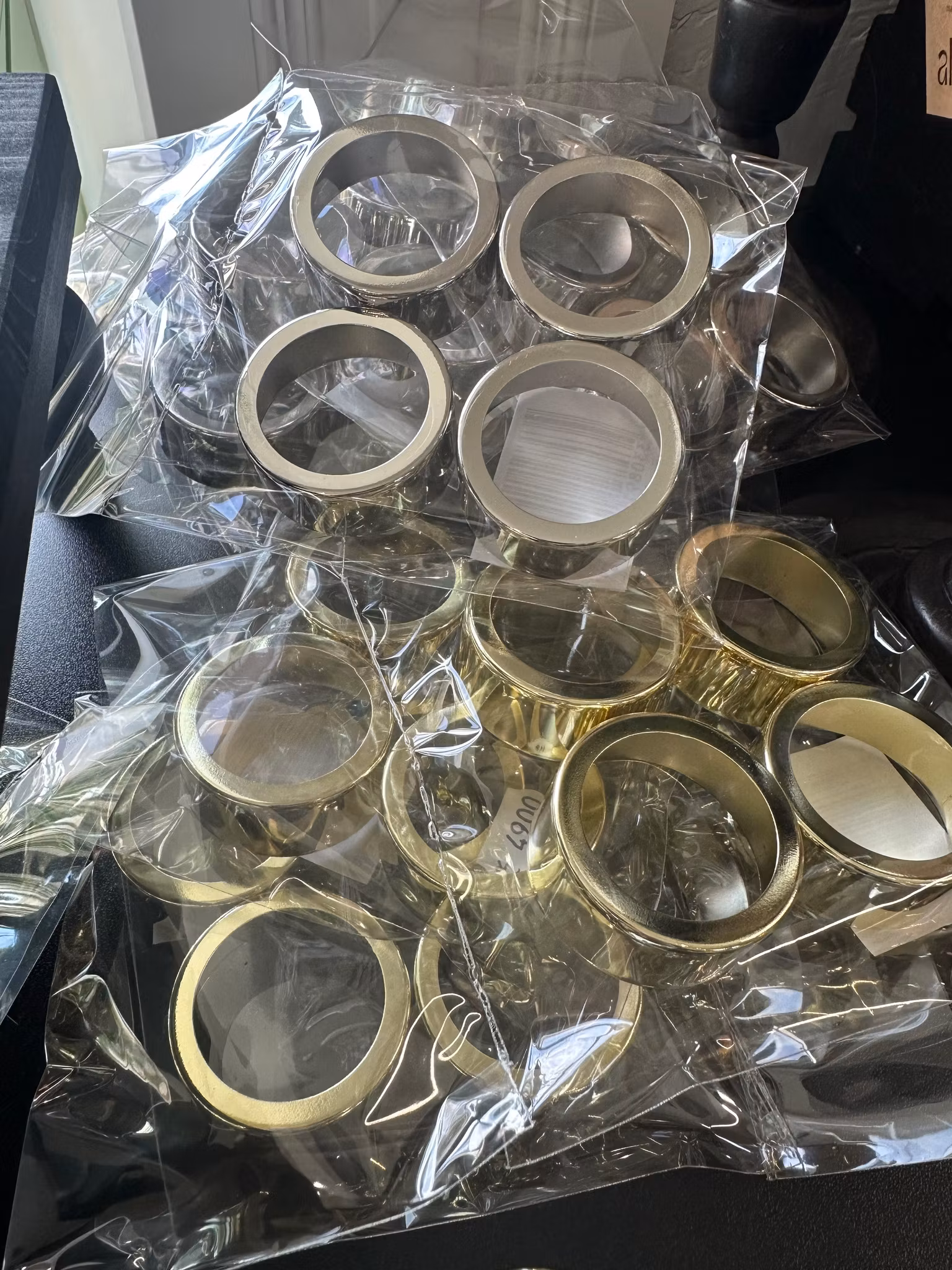 Ljushållare för värmeljus 4-pack (Guld eller silver)