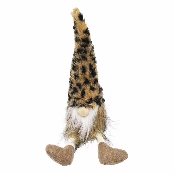 Tomte mjuk leopardmössa 37cm