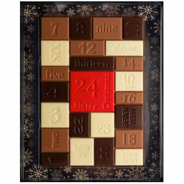 Adventskalender choklad 250g