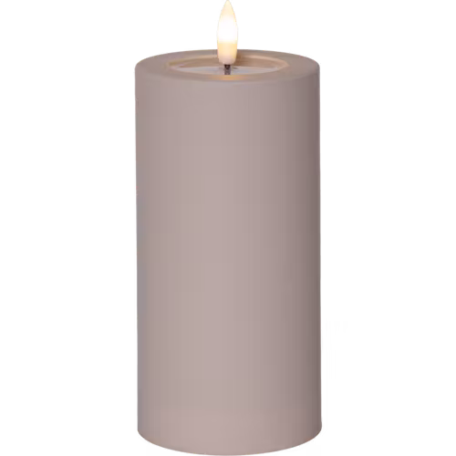 Beige Blockljus Flamme Soft (2 olika storlekar)