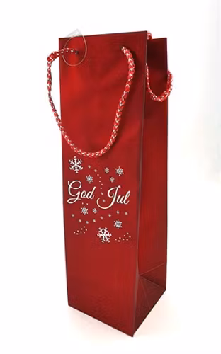 Presentpåse Glitter God Jul