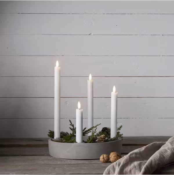 4-pack Led antikljus Flamme rustik