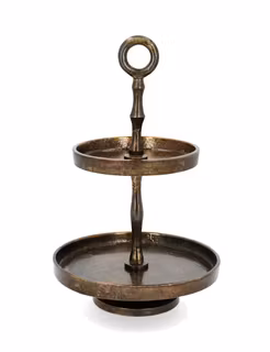 Våningsfat Elvin Bränd Mässing