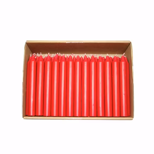 Röda rustikljus 18cm