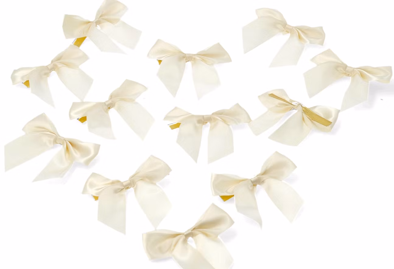 Rosett Satin Små vita