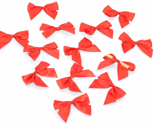 Rosett Satin Små röda